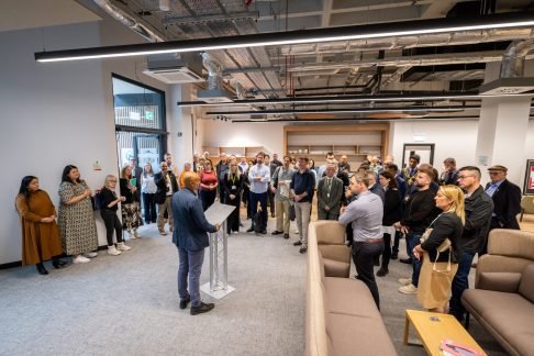Opening of The Hive in Oldham.